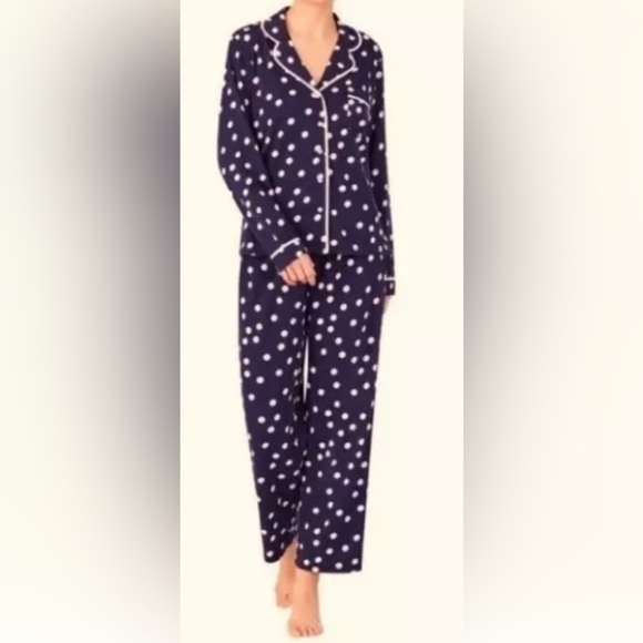 Kate Spade Women’s Dream A Little Dream Polka Dot Pajama Blue Pink size small - Picture 2 of 7